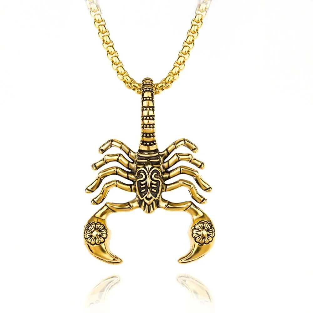 ❤️Scorpion King clavicle pendant necklace for women/men, N90201P215